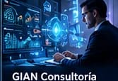 Profesional trabajando con sistemas inteligentes